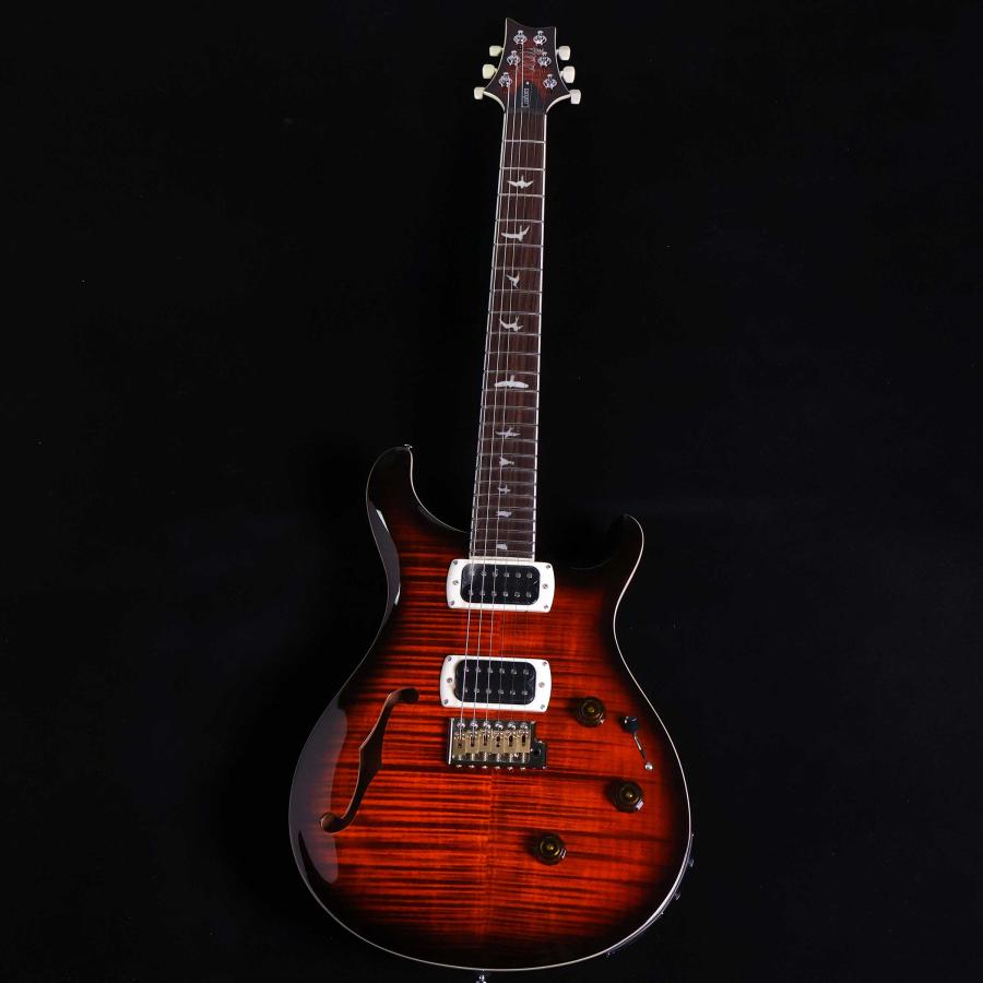 PRS SE Custom24 Semi-Hollow Piezo Orange Tiger Smokeburst SEカスタム24 セミホロウ ピエゾ 未展示品_1