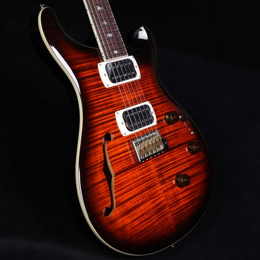PRS SE Custom24 Semi-Hollow Piezo Orange Tiger Smokeburst SEカスタム24 セミホロウ ピエゾ 未展示品_6