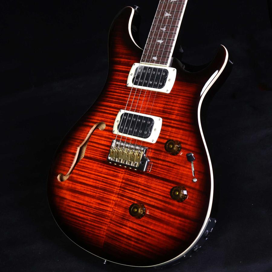 PRS SE Custom24 Semi-Hollow Piezo Orange Tiger Smokeburst SEカスタム24 セミホロウ ピエゾ 未展示品_8