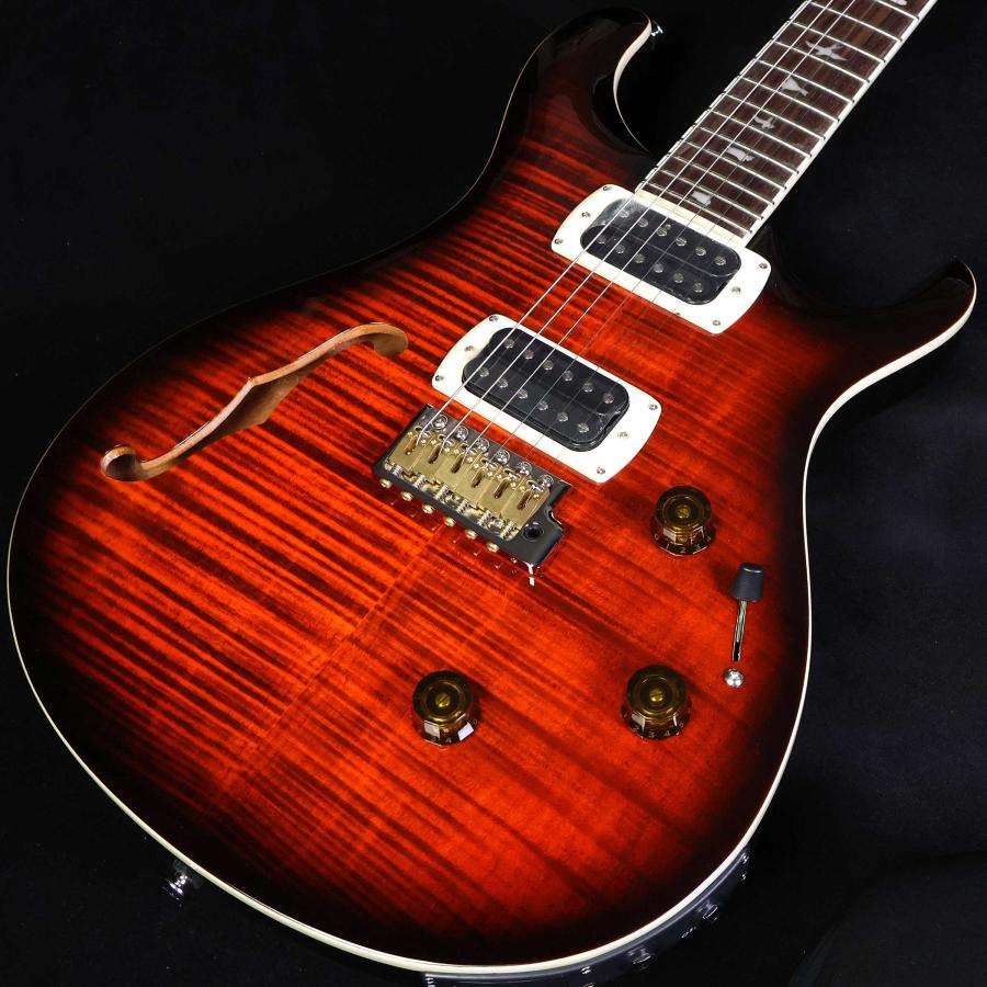 PRS SE Custom24 Semi-Hollow Piezo Orange Tiger Smokeburst SEカスタム24 セミホロウ ピエゾ 未展示品_9