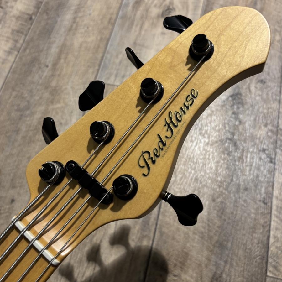 Red house Guitars レッドハウスギター Seeker 5st 24F Flame Maple/Ash Natural gloss エレキベース 5弦 〔新宿PePe店〕の画像