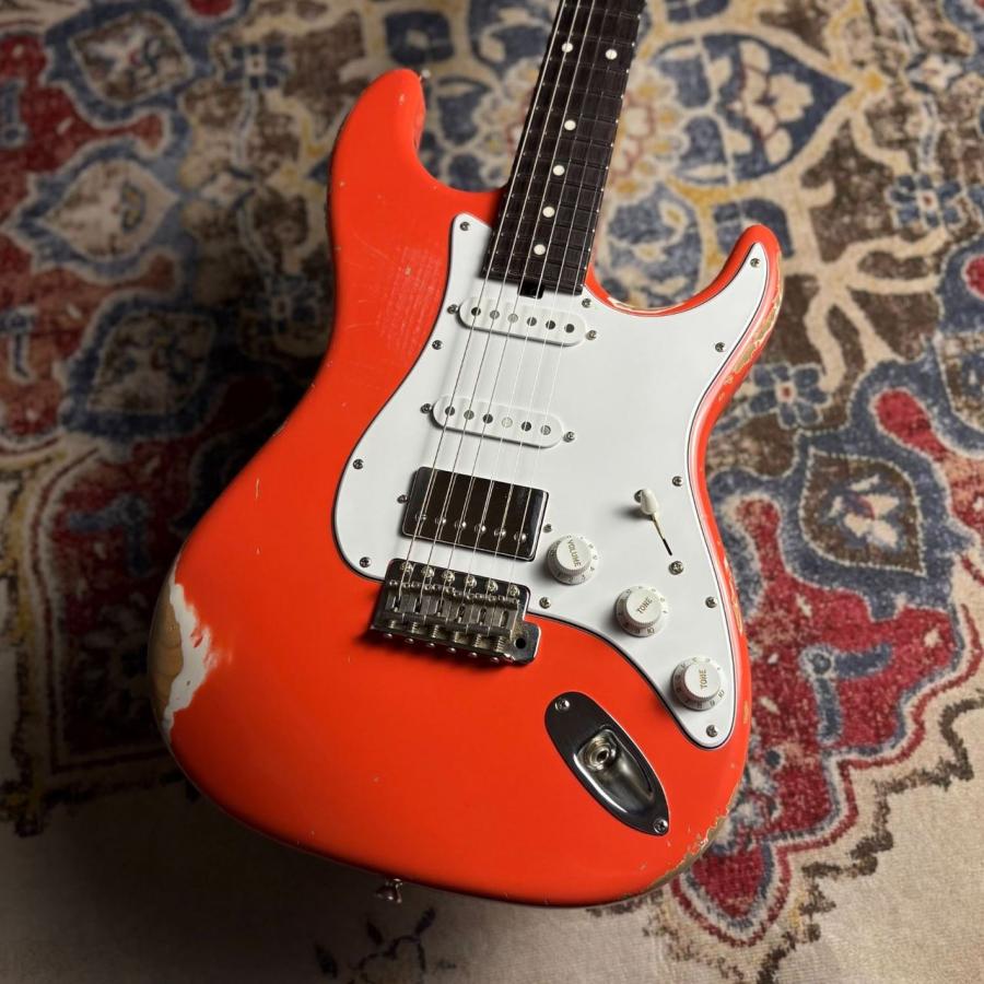 Heritage エレキギター オレンジ/レッド Red house Guitars レッドハウスギター Piccola S/SSH Heavy Fiesta