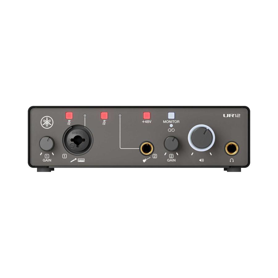 YAMAHA ヤマハ UR12 MK3 (ブラック) 2IN/2OUT USB Type-C オーディオインターフェイス 〔イオンモール幕張新都心店〕の画像