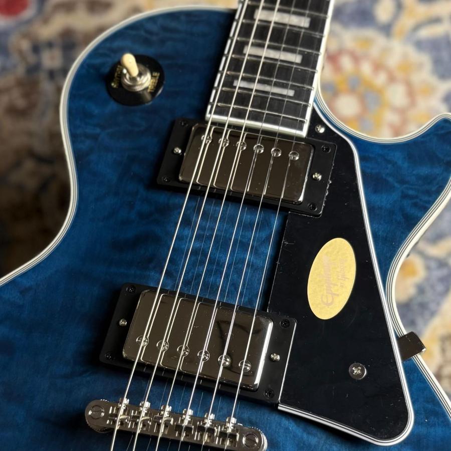 Epiphone（エピフォン） Les Paul Custom Quilt Viper Blue (バイパー