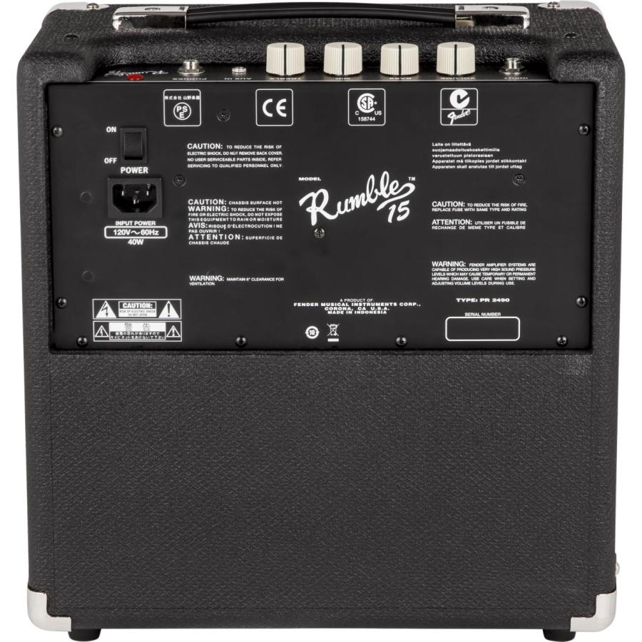 Fender フェンダー Rumble 15 V3 ベースアンプ コンボアンプ 15W  