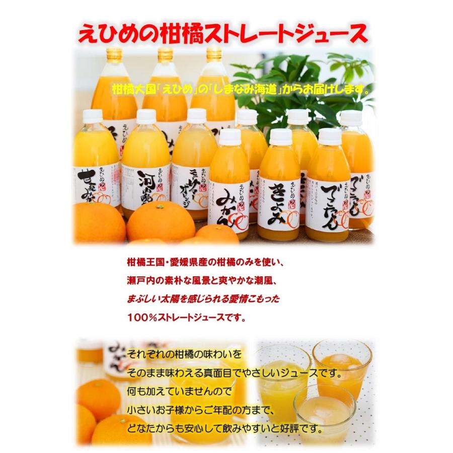 愛媛 みかんジュース ストレート 500ml 12本入 無添加 果汁100 愛媛 みかんジュース ストレート 500ml 12本入 無添加 果汁100