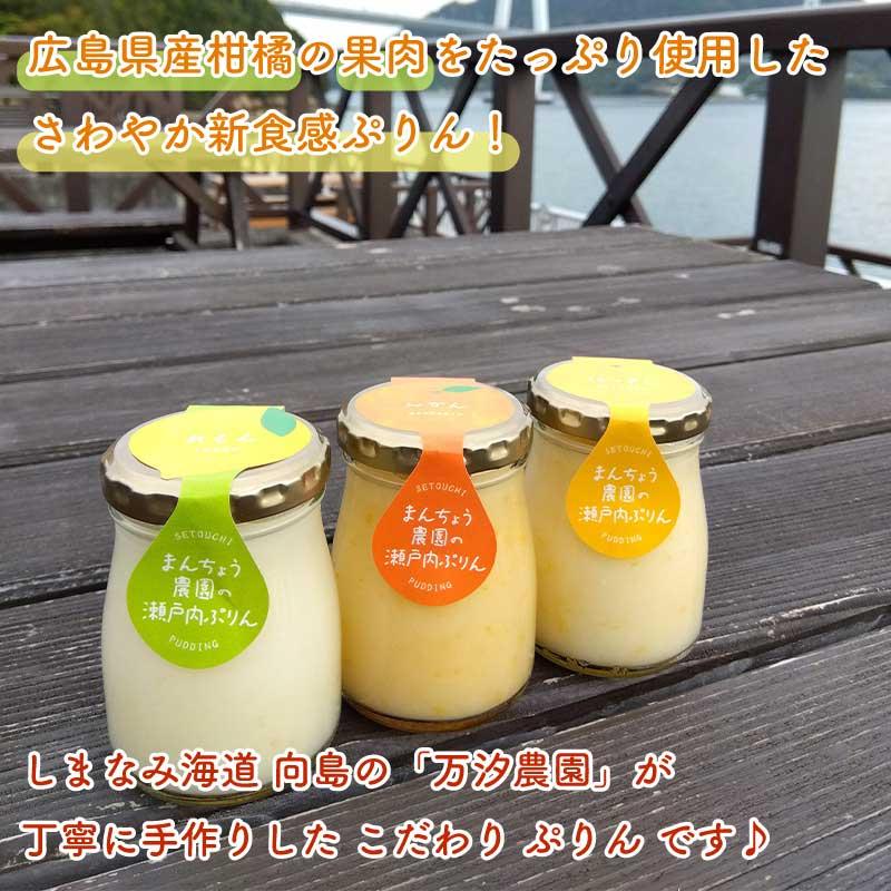 はっさくぷりん プリン 八朔 柑橘 万汐農園 農家スイーツ 広島県産