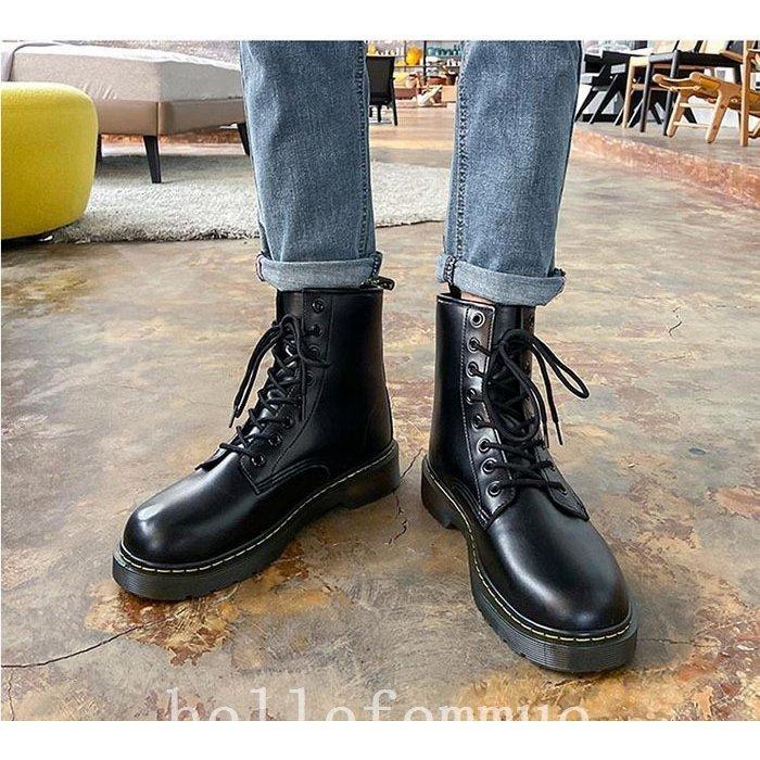 出産祝いなども豊富 ブーツ ショートブーツメンズカジュアルシューズおしゃれ ワークブーツメンズショートブーツ ハイカットサイドジップレースアップフェイクレザーモックトゥブーツシューズ靴紳士靴大きいサイズ秋冬