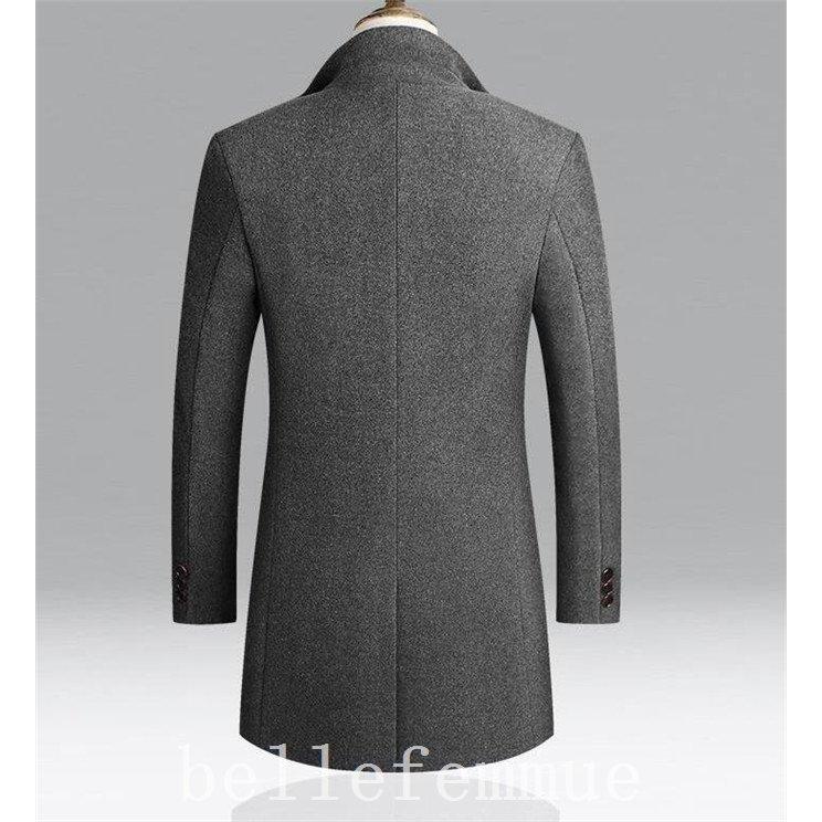 贈り物 ビジネスコートメンズチェスターコートウール混ロングコートpコートラシャピーコート秋冬紳士服 チェスターコート サイズ 4xl Www Ellepiserramenti It