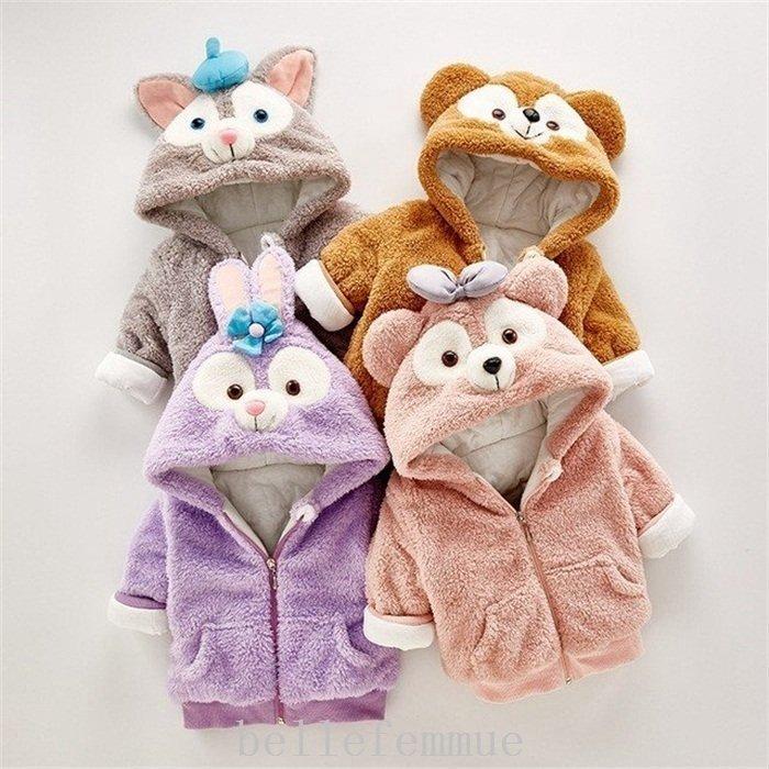 開店祝い ベビー服 シューズ 限時セールダッフィー着ぐるみ赤ちゃん子供コートジャケット 限時セールダッフィー着ぐるみ赤ちゃん子供コートジャケットベビー服 裏起毛モコモコ動物着ぐるみベビーキッズ防寒着カバーオールコスチューム
