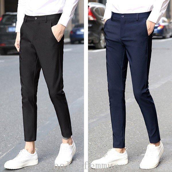 安いそれに目立つ チノパンメンズスキニーパンツ９分丈ストレッチテーパードパンツ春夏秋ビジネス男性用紳士細身スリム美脚オシャレ