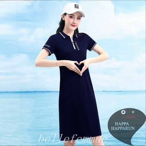 大人可愛いコーデポロワンピース女子ゴルフウェアレディースジップおしゃれスポーツロングポロシャツ30代40代50代22新作新生活就職 Zjhjmhudlr ゴルフ Fluorinet Com