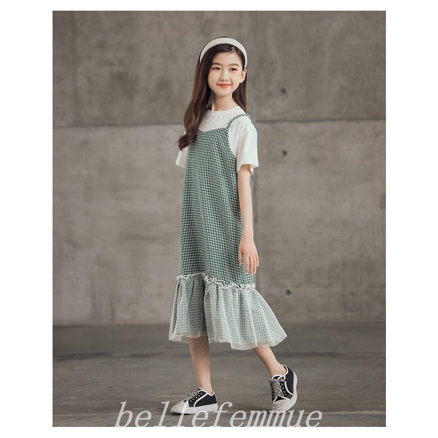 子供服ワンピース女の子ガールズ子供ジュニア入学式グリーンドレス子ども服可愛いジュニア服入園二次会通学卒業式結婚式発表会子供服普段着 希望者のみラッピング無料