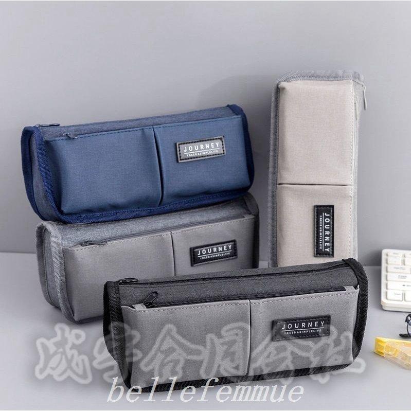 男女兼用ペンケースおしゃれ大容量シンプル小学生中学生高校生筆箱化粧ポーチ大きめビジネス社会人用キャンバス多機能収納文房具ギフト Grvgdyse6c 筆記用具 Haberl Bau De