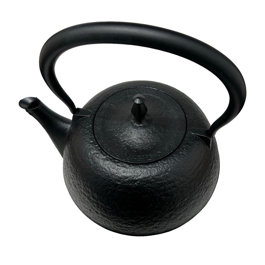 IH対応 ／ 南部鉄器 鉄瓶 壱鋳堂 丸南部肌 1.2L 鉄分補給 南部鉄瓶