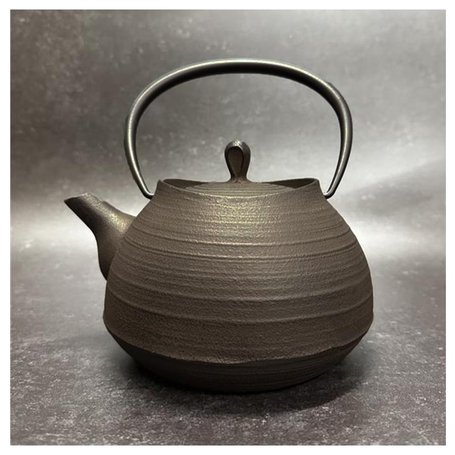 IH対応 ／ 南部鉄器 鉄瓶 壱鋳堂 刷毛目 1.0L 南部鉄瓶 伝統工芸品