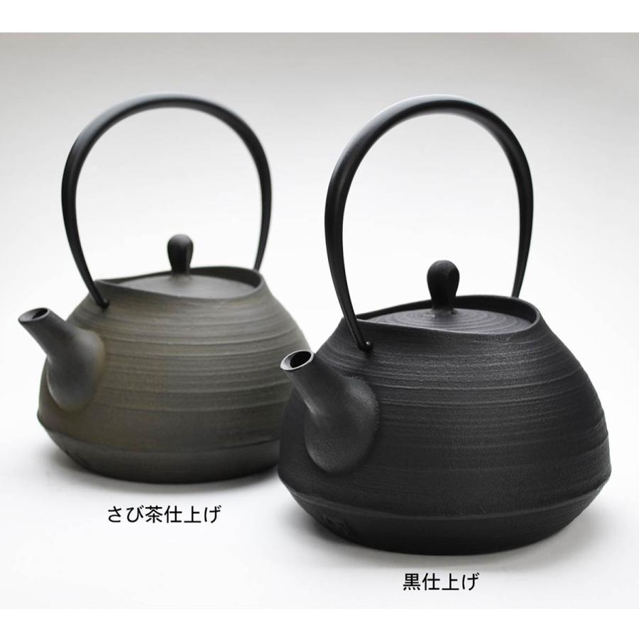 IH対応 ／ 南部鉄器 鉄瓶 壱鋳堂 刷毛目 1.0L 南部鉄瓶 伝統工芸品