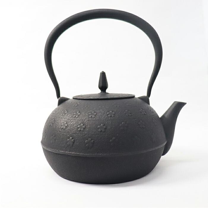 池永鉄工 【在庫処分セール】 IH対応 南部鉄器 鉄瓶 1.2L 梔子