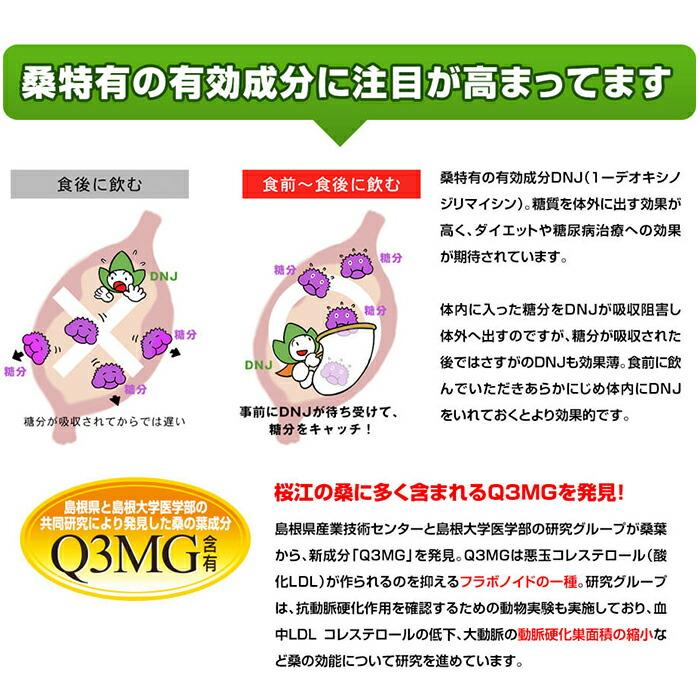 桑の葉茶 ( 急須用 100g )   有機桑茶  ノンカフェイン  DNJ  Q3MG お茶 の効能 桑の葉のお茶 桑の葉の効用 パック お買い得 父の日｜shimanoya｜05