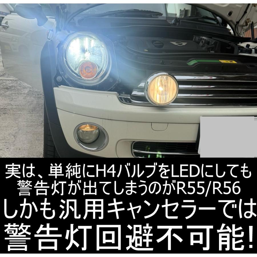 送料無料 BMW MINI R55/R56/R57 【ハロゲンH4モデル専用】 LEDヘッド