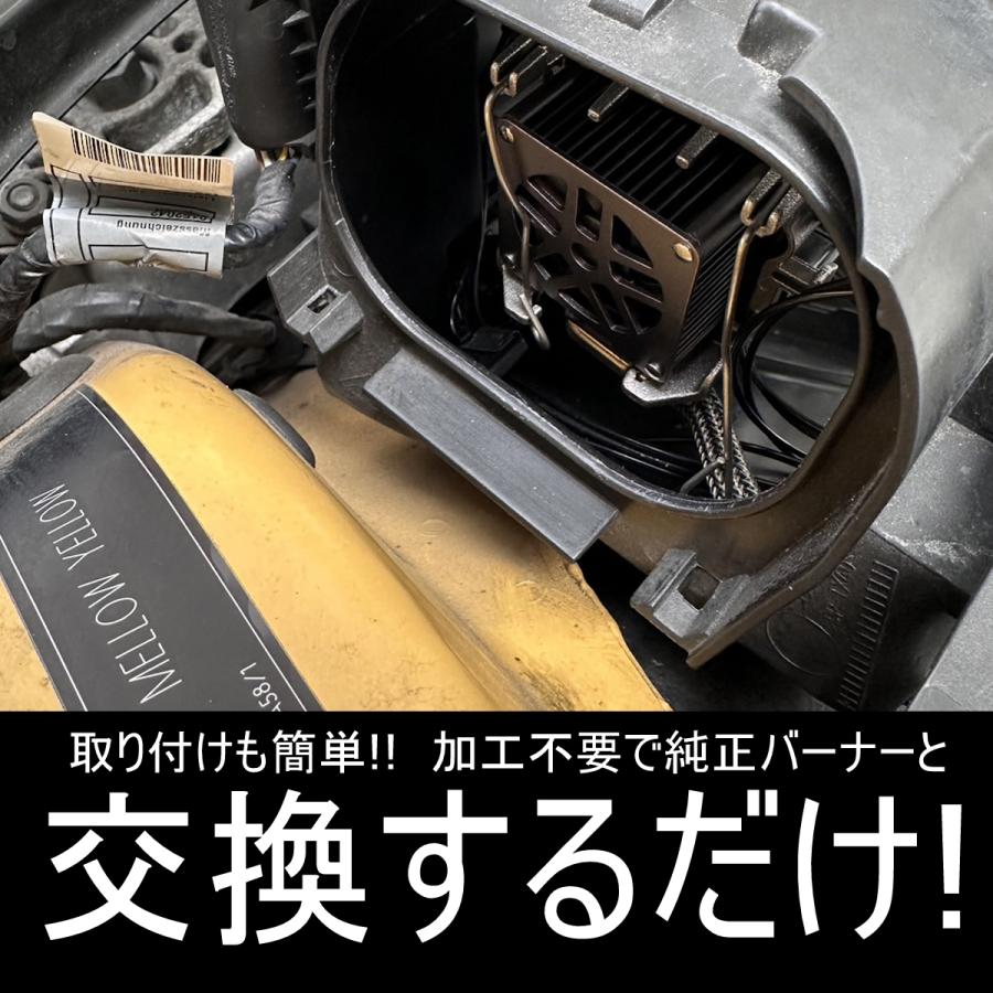 送料無料 ミニ BMW MINI R55/R56/R57 前期・後期対応 LEDヘッドライトキット(ロービーム) 車検対応・純正HIDをLEDに 白色/6000K相当 2灯セット しまりす堂の画像