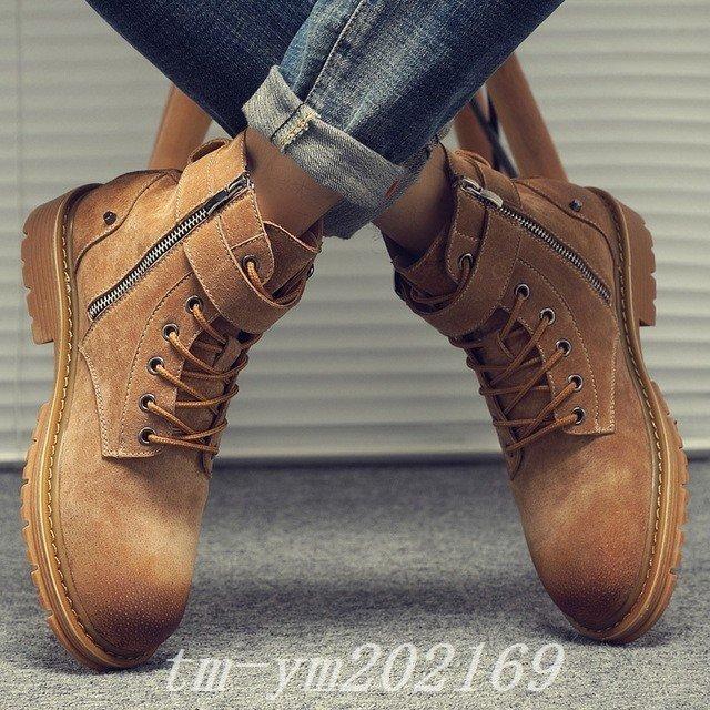 お買い得 ブーツ ショートブーツメンズワークブーツマウンテンブーツ メンズブーツマウンテンブーツシューズショートブーツワークブーツ 本革靴サイドジップ靴メンズ紳士靴 Www Threeriversofs Com