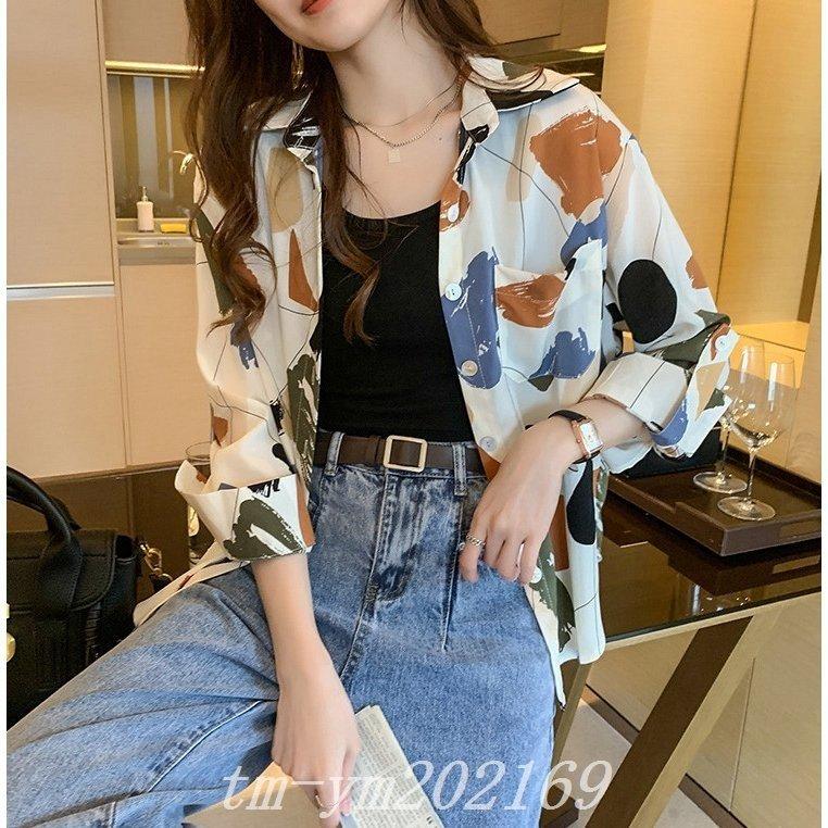 定期入れの ブラウスレディースきれいめ40代代春秋長袖トップスシフォンシャツおしゃれオフィス大人上品着痩せ韓国風ゆったり通勤ol大きいサイズ 長袖 サイズ S