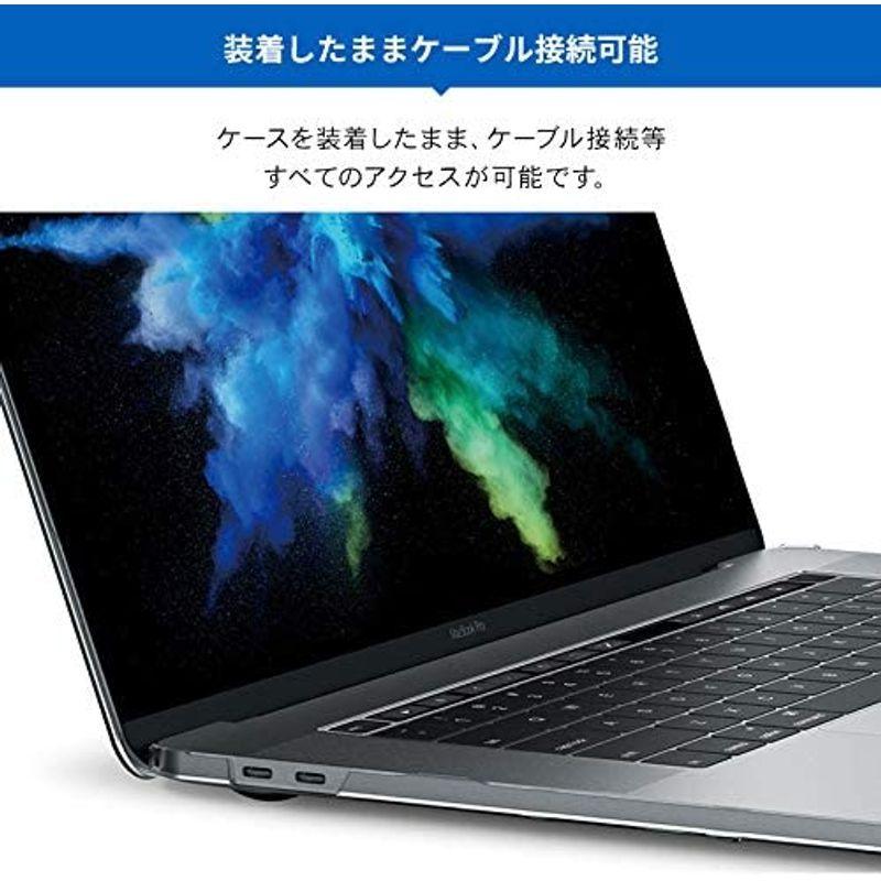 elago MacBook Pro 16 対応 ケース クリア ハード カバー 薄型 スリム シェル 透明 カバー 傷防止 保護 アクセ｜shimashimado｜06
