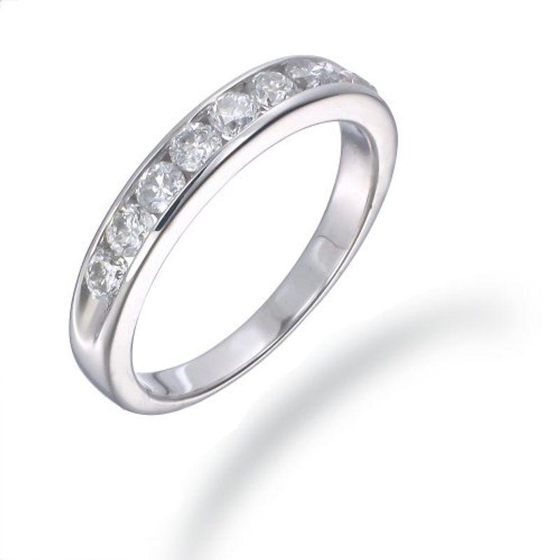 激安通販新作 K14 ホワイトゴールド メンズ リング 結婚指輪 Jewels Vir ホワイトダイヤモンド リングサイズ Ct 1 メンズアクセサリー