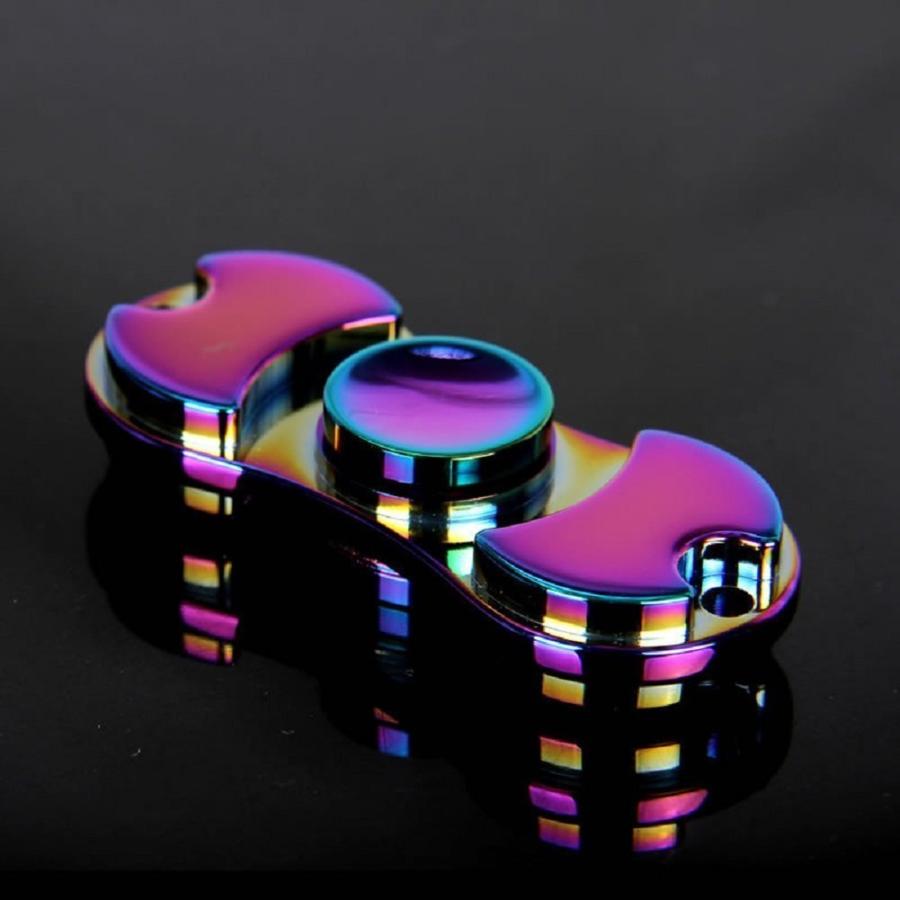 ハンドスピナー レインボーモデル ゆびスピナー Hand spinner スピン