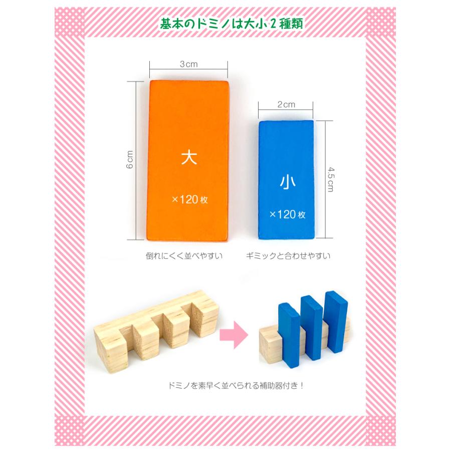 いろいろドミノdx ドミノ倒し 大きいドミノ1個 小さいドミノ 1個 合計240個 ギミック 仕掛け 24種セット ギミック使い方説明書付き おもちゃ 木製 カラフル Iroirodomino 240setakusesari おもちゃとホビー Shop Shimataro 通販 Yahoo ショッピング