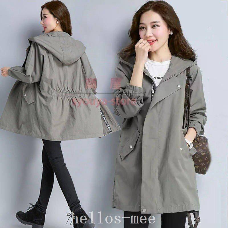 トレンチコートレディース40代ロングコートスプリングコート秋コートライトアウター大きいサイズ春秋春服春物韓国風アウター30代40代50代 17 年新作入荷