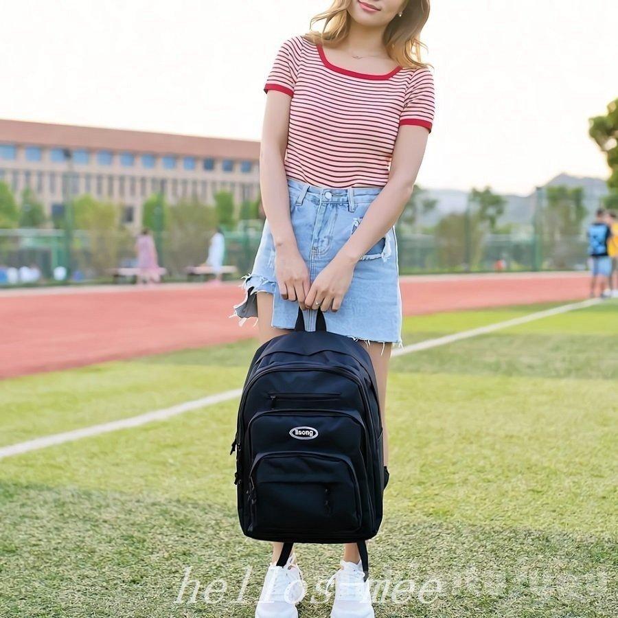 リュックレディース通学通勤大容量黒リュックサックバックパックバッグ多収納a4大きめかばん女子中学生高校生大学生アウトドア女子韓国 印象のデザイン
