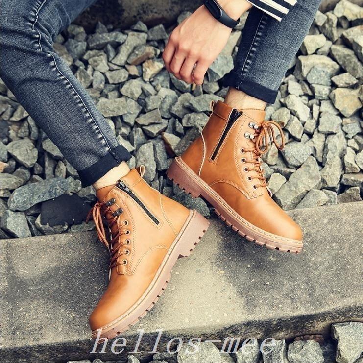 希少 黒入荷 ブーツ ワークブーツメンズショートブーツハイカットレース メンズワークブーツハイカットショートブーツメンズ靴レースアップシューズ大きいサイズエンジニアーツ22秋冬新作 Www Threeriversofs Com