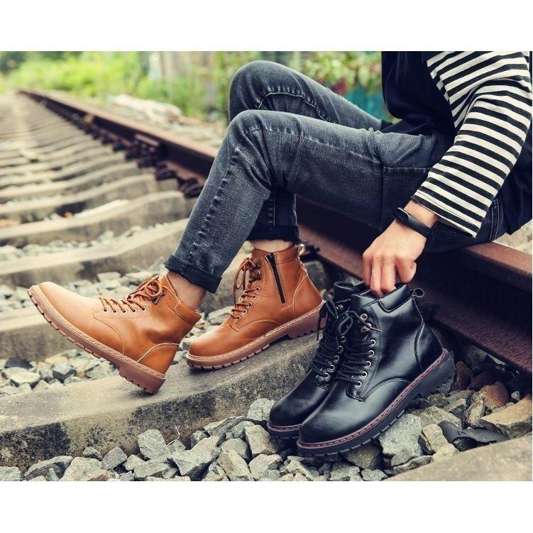 希少 黒入荷 ブーツ ワークブーツメンズショートブーツハイカットレース メンズワークブーツハイカットショートブーツメンズ靴レースアップシューズ大きいサイズエンジニアーツ22秋冬新作 Www Threeriversofs Com