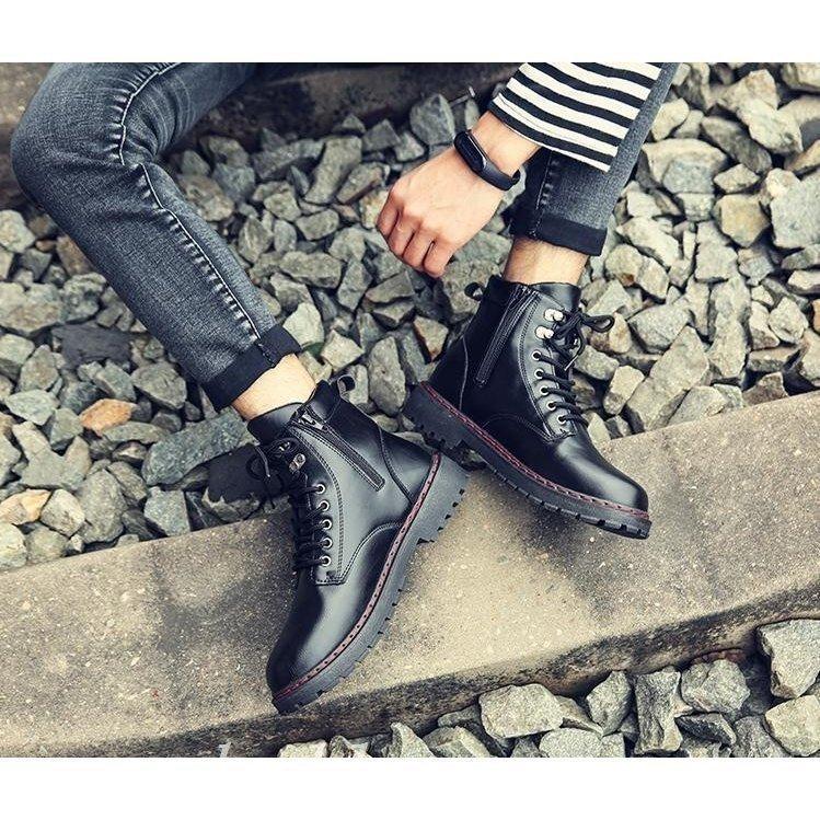 希少 黒入荷 ブーツ ワークブーツメンズショートブーツハイカットレース メンズワークブーツハイカットショートブーツメンズ靴レースアップシューズ大きいサイズエンジニアーツ22秋冬新作 Www Threeriversofs Com