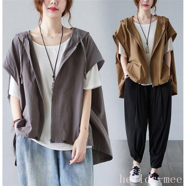 美品 ベストレディース薄手サマーベストゆるサマージャケット秋夏 前開き サイズ Xl Betrade Com Br