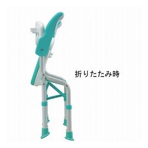 折りたたみシャワーチェアー楽湯DX / 7250 ライトグリーン（島製作所