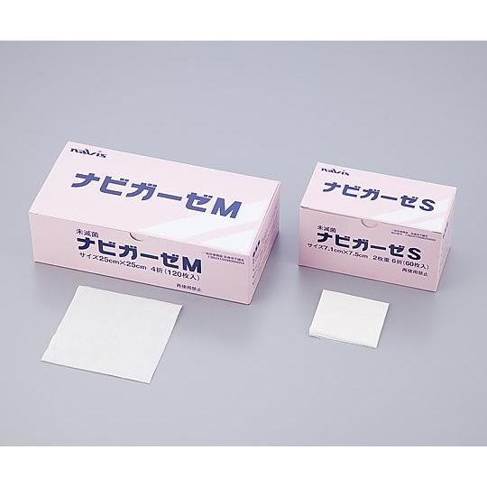 更に値引き決行！　未使用　ナビガーゼ　Ｍ　医療用不織布　4折（120枚）30箱 ナビス ナビガーゼ M 120枚入（アズワン（As-one)） : 介護用品の