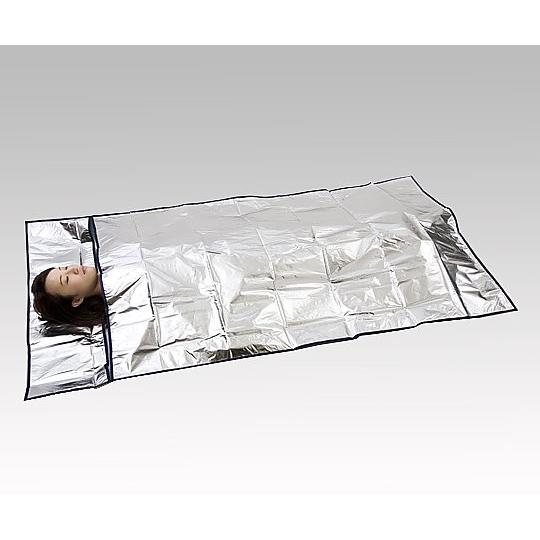 携帯簡易寝袋 （クイックシュラフ）巾着袋付    防災用品（アズワン（As-one)）｜shimayamedical｜02