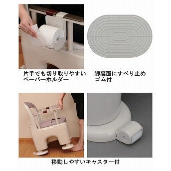 ポータブルトイレ <座楽> ラフィーネ / PN-L30200B 標準タイプ