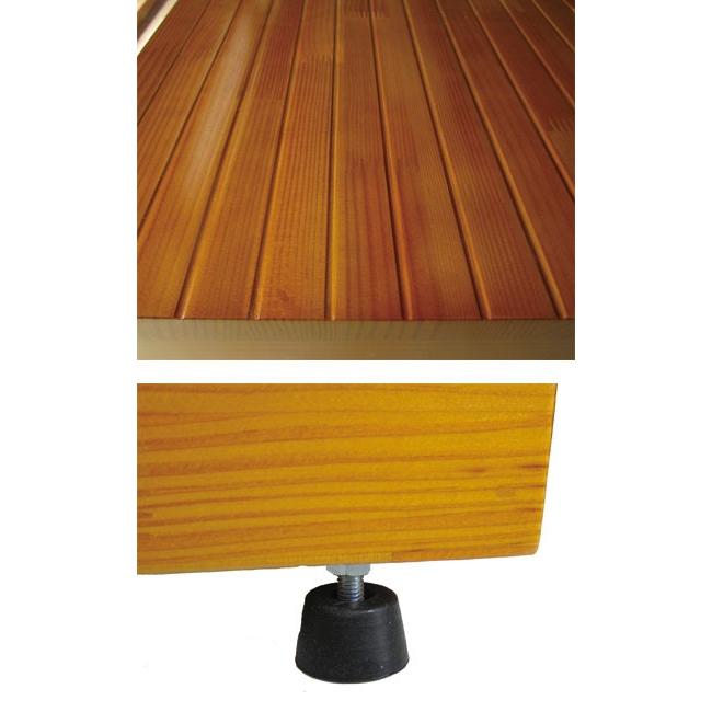 既製品踏み台　45×30×15〜18cm / 51063　ブラウン（シモヤマ）