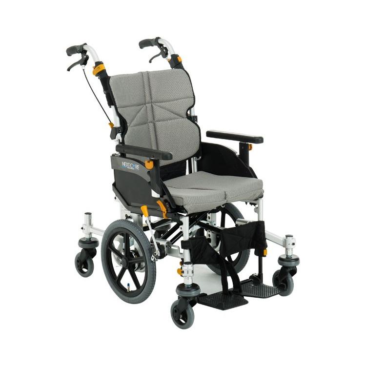 ネクストコア くるり 介助用車いす NEXT-80B / 座幅40cm ＃F-4（グレー 