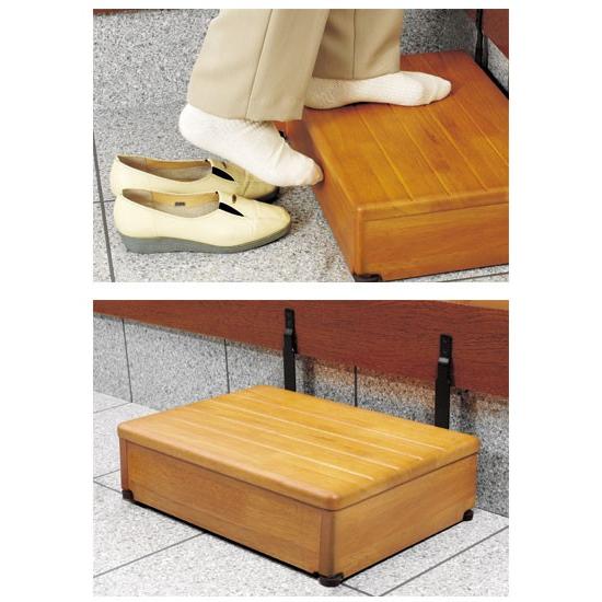 ブランド登録なし 安寿 木製玄関台 1段タイプ 60W-40-1段 / 535 ブランド登録なし 安寿 木製玄関台 1段タイプ 60W-40-1段 / 535