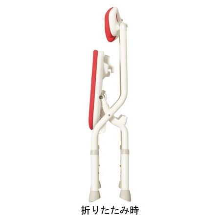 安寿 折りたたみシャワーベンチ FC 背付タイプ / 536-061 グリーン