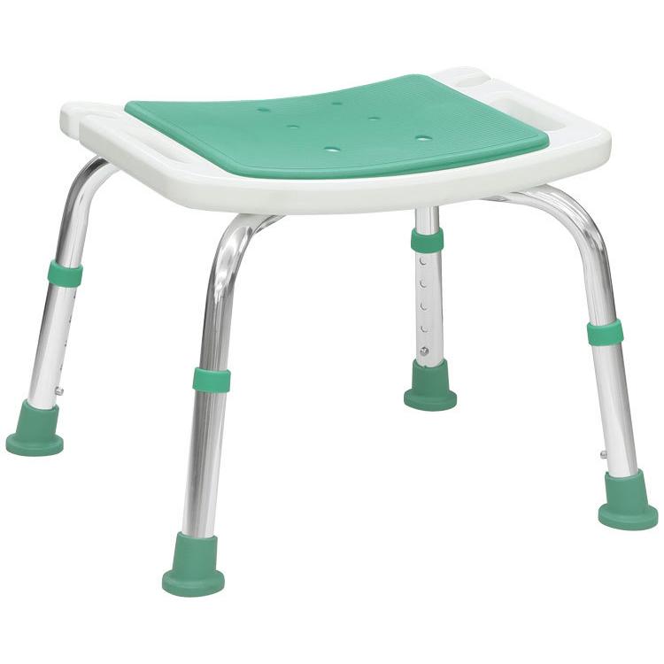 シャワーチェアー楽湯STS 背無 / 7233 ライトグリーン（島製作所