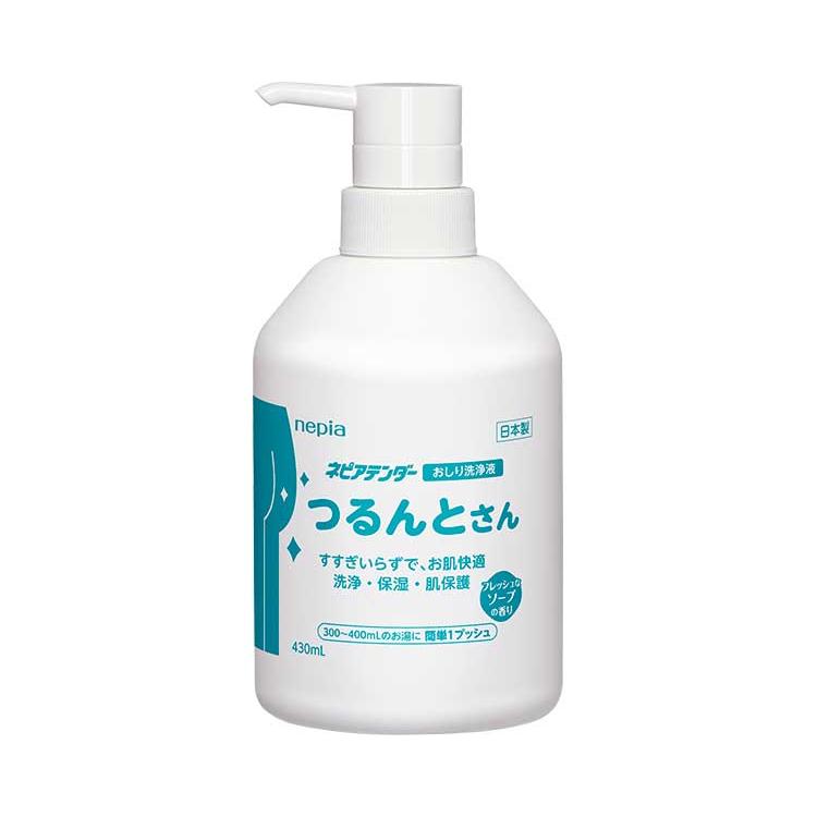 ネピアテンダー おしりふき洗浄液 つるんとさん / 89011 430mL（王子
