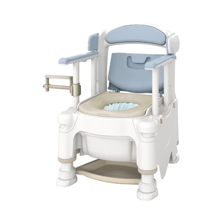 安寿 ポータブルトイレ FX-30 らくゾウくん 自動ラップ2 ソフト便座