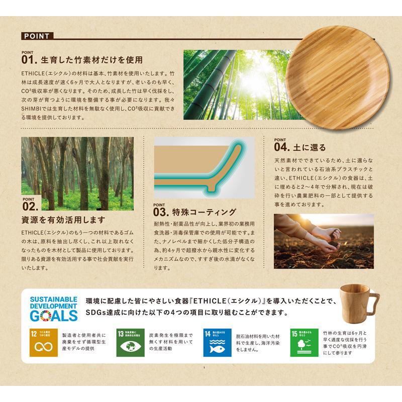 ETHICLE エシクル SHIMBI（シンビ） ECL-36-5 ラーメン鉢 1350 竹製食器 どんぶり 食洗機対応の画像