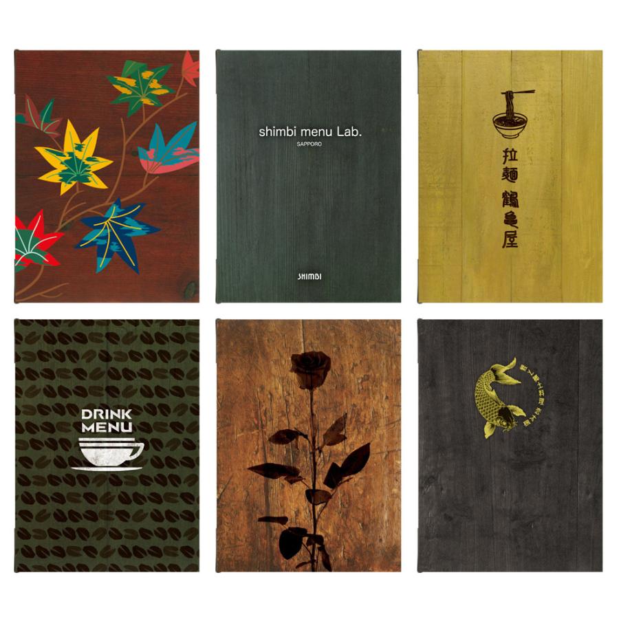 メニューブック Shimbi 100 品質保証 Sapporo シンビ サッポロ 合成紙 Woodシリーズ Color Uvプリントメニューブック B5対応
